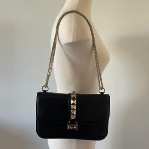 Valentino | Rockstud Flap | Color: Black | Size: Medium